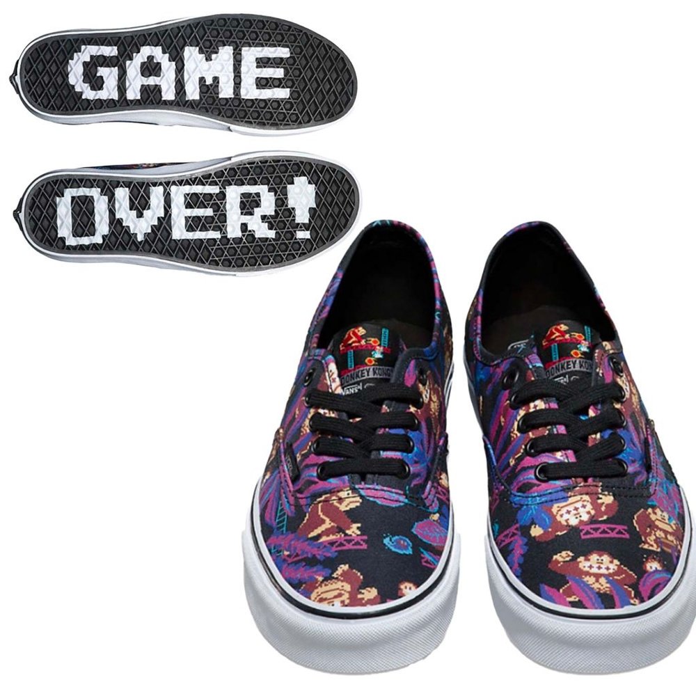 NWB Vans x Nintendo Donkey Kong Limited Edition Sneaker, Size 6.5M/8W